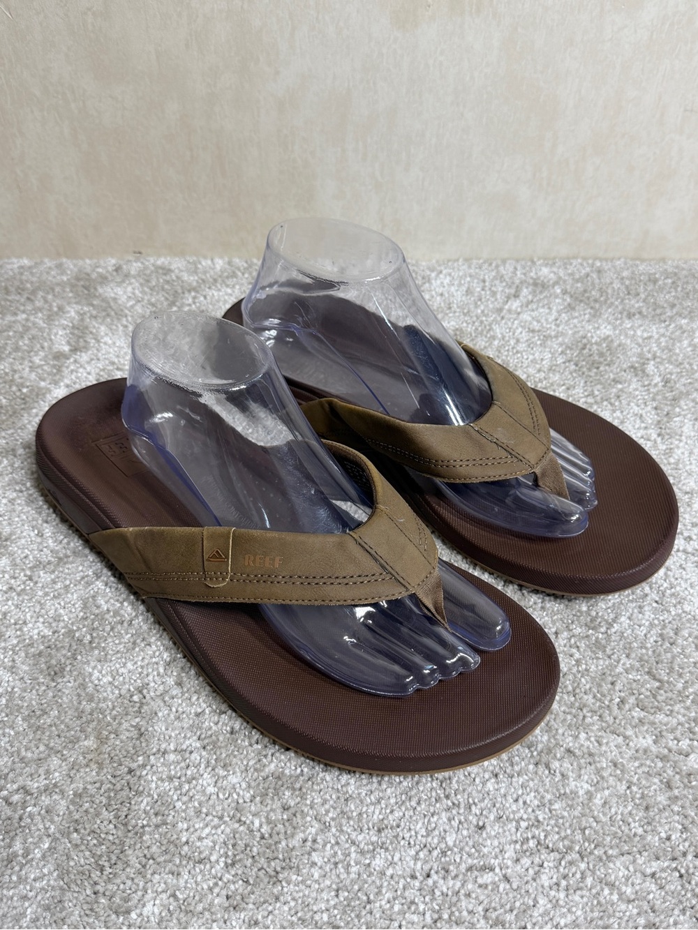 Reef Men’s Cushion Phantom 2.0 Sandals Flip Flop in Brown Tan 10